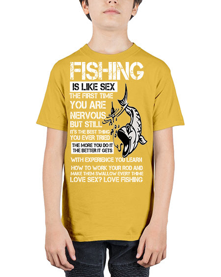 fishing 28# - shark-fish - Youth Tee Unisex