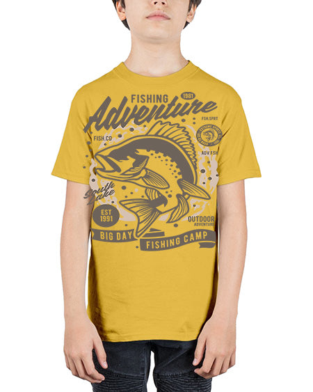 fishing adventure 51# - shark-fish - Youth Tee Unisex