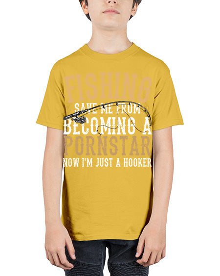 fishing save me 75# - shark-fish - Youth Tee Unisex