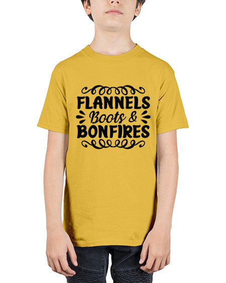 flannels boots bonfires 89# -  fashion - Youth Tee Unisex