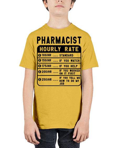 funny pharmacist hourly rate 808# - pharmacist - Youth Tee Unisex