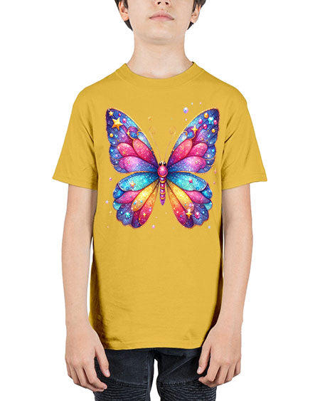 glitter butterfly 20# - butterfly - Youth Tee Unisex