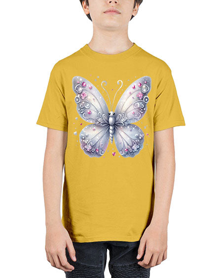 glitter butterfly 21# - butterfly - Youth Tee Unisex