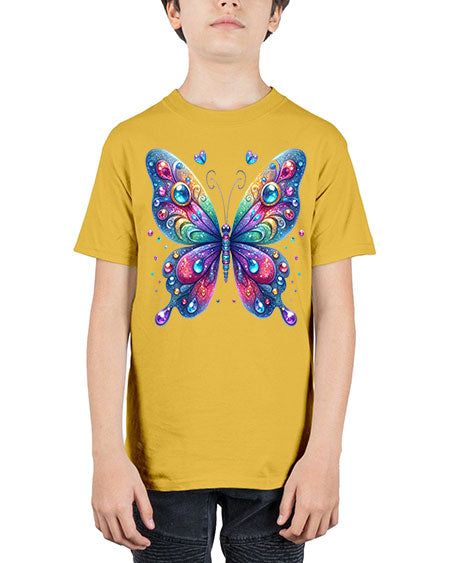 glitter butterfly 22# - butterfly - Youth Tee Unisex
