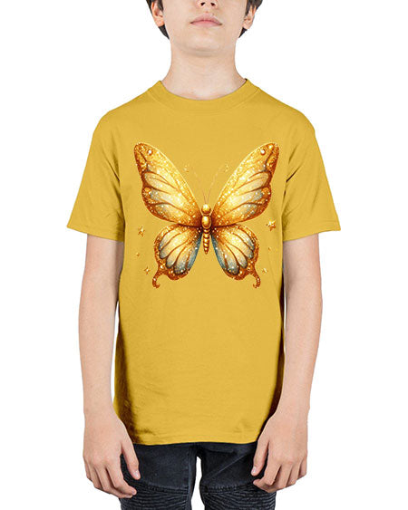 glitter butterfly 24# - butterfly - Youth Tee Unisex