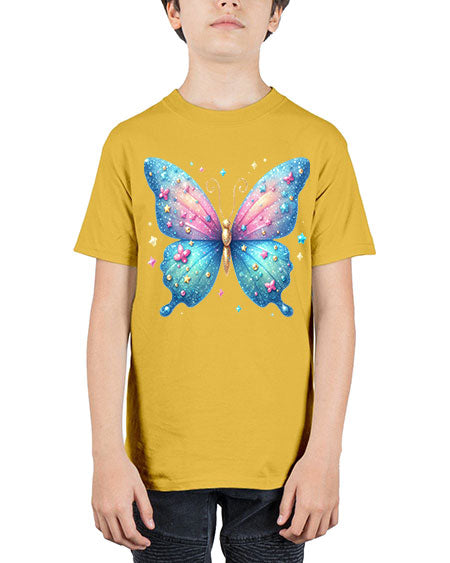 glitter butterfly 2# - butterfly - Youth Tee Unisex