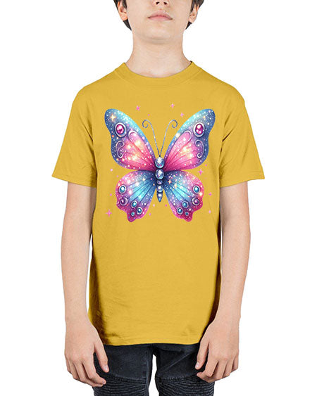 glitter butterfly 5# - butterfly - Youth Tee Unisex