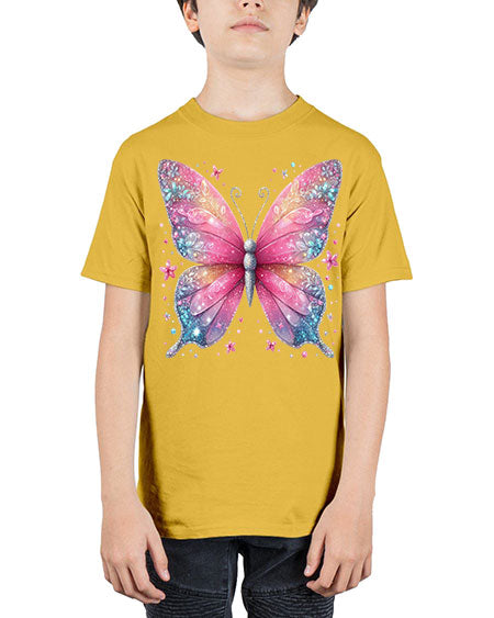 glitter butterfly 8# - butterfly - Youth Tee Unisex