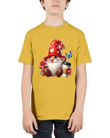 gnome with butterfly 12# - gnome - Youth Tee Unisex