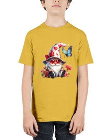 gnome with butterfly 13# - gnome - Youth Tee Unisex