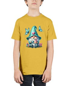 gnome with butterfly 14# - gnome - Youth Tee Unisex