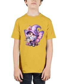 gnome with butterfly 18# - gnome - Youth Tee Unisex