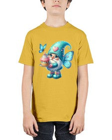gnome with butterfly 20# - gnome - Youth Tee Unisex