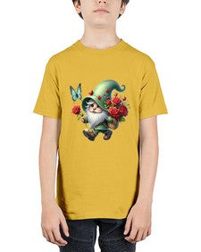 gnome with butterfly 24# - gnome - Youth Tee Unisex
