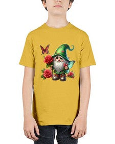 gnome with butterfly 26# - gnome - Youth Tee Unisex
