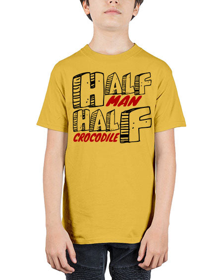 half man half crocodile - alligator - Youth Tee Unisex