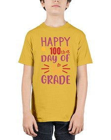 happy one hundredth day of first grade 247# - first grade - Youth Tee Unisex