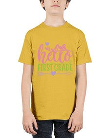 hello first grade 269# - first grade - Youth Tee Unisex