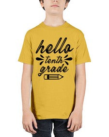 hello tenth grade 338# - tenth grade - Youth Tee Unisex