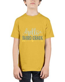 hello third grade 339# - third grade - Youth Tee Unisex