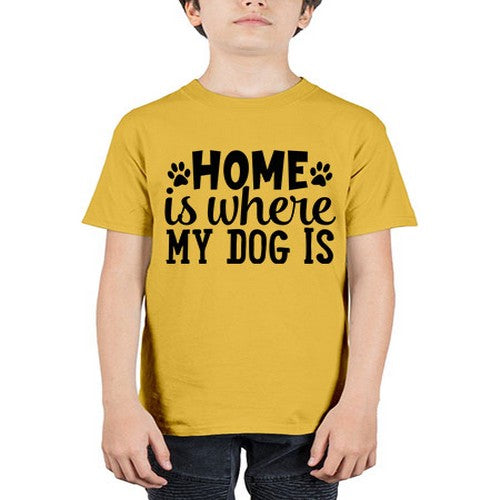 home is where my dog is Style 85# - dogs - Youth Tee Unisex