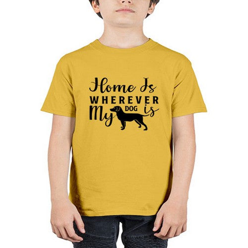 home is wherever my dog is 154# - dogs - Youth Tee Unisex