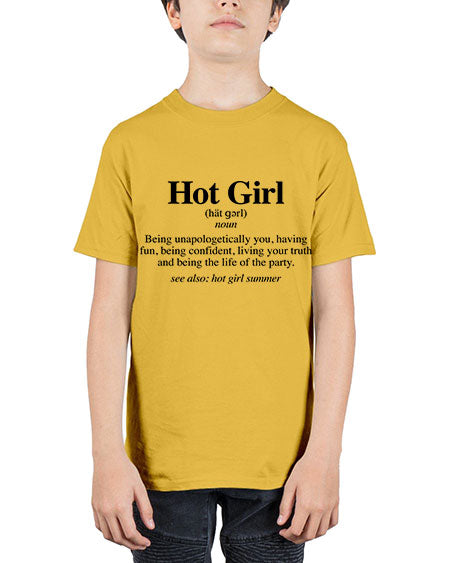 hot girl  summer definition 125# - black words and phrases - Youth Tee Unisex