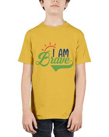 i am brave Style 108# - motivation - Youth Tee Unisex