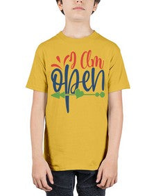 i am open Style 100# - motivation - Youth Tee Unisex
