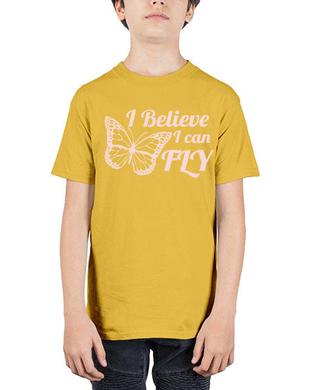 i believe i can fly  - butterfly - Youth Tee Unisex