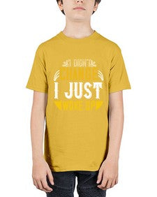 i didnt change ijust woke up 1089# - vegan - Youth Tee Unisex