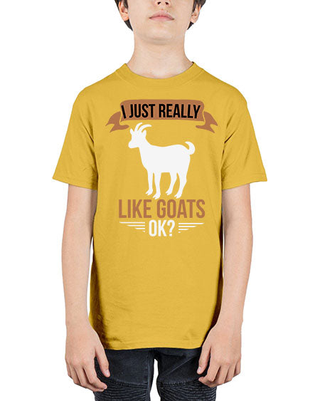 i just really like goats ok Style 3# - goat - Youth Tee Unisex