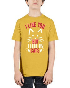 i like you but ilike my cats Style 53# - cats - Youth Tee Unisex