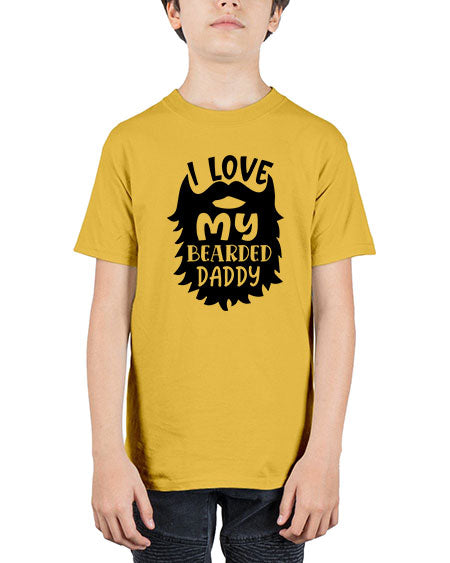i love my bearded daddy Style 103# - baby - Youth Tee Unisex