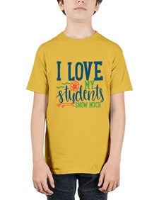 i love my students snow much Style 202# - teacher - Youth Tee Unisex