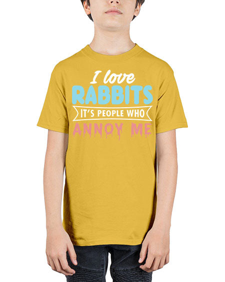 i love rabbits its people who annoy me - rabbit - Youth Tee Unisex