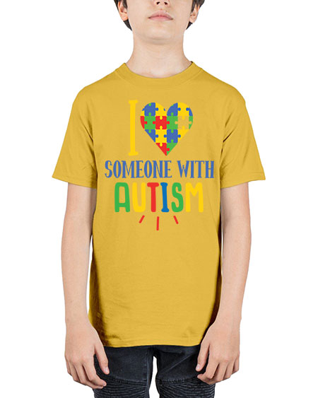 i love someone with autism Style 21# - autism - Youth Tee Unisex
