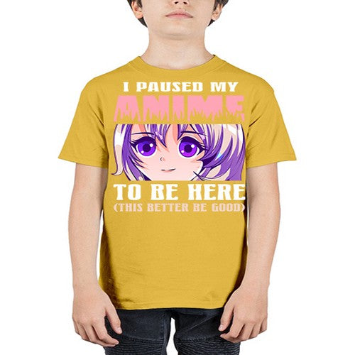 i paused my anime to be here236# - anime - Youth Tee Unisex