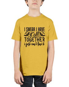 i swear i have it all together i just cant find it 39# - sarcastic - Youth Tee Unisex