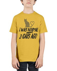 i was normal three cats ago - cats - Youth Tee Unisex