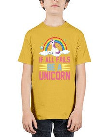 if all fails be a unicorn 218# - unicorn - Youth Tee Unisex