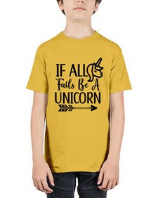 if all fails be a unicorn 219# - unicorn - Youth Tee Unisex