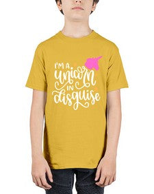 im a unicorn in disguise 229# - unicorn - Youth Tee Unisex