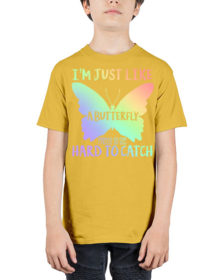 im just like a butterfly pretty to see - butterfly - Youth Tee Unisex