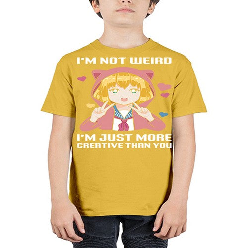 im not wierd im just more creative than you248# - anime - Youth Tee Unisex
