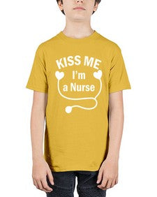 kiss me im a nurse 1034# - nurse - Youth Tee Unisex
