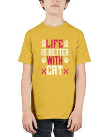 life is better with cat Style 65# - cats - Youth Tee Unisex