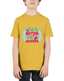 life is better with unicorn 252# - unicorn - Youth Tee Unisex