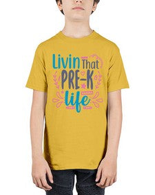 livin that pre k life 498# - prek headstart - Youth Tee Unisex