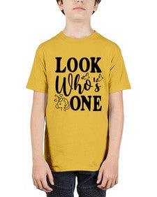 look whos one 262# - unicorn - Youth Tee Unisex